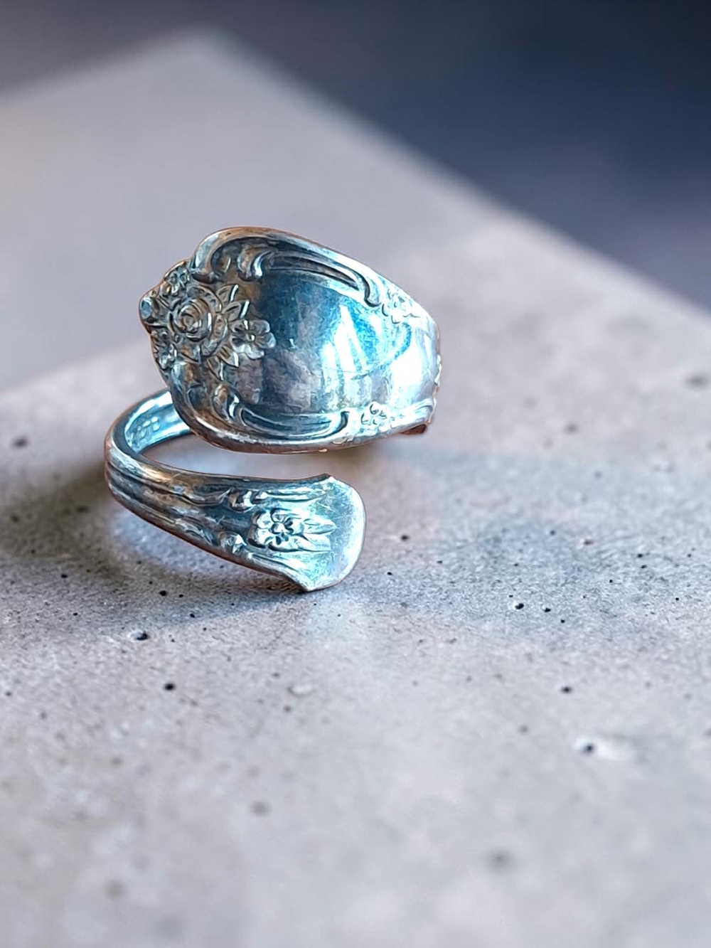 6pc Silver Tone Fashion Mixed Ring Set - Picture 5 of 9